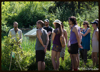 Mae leading plant walk